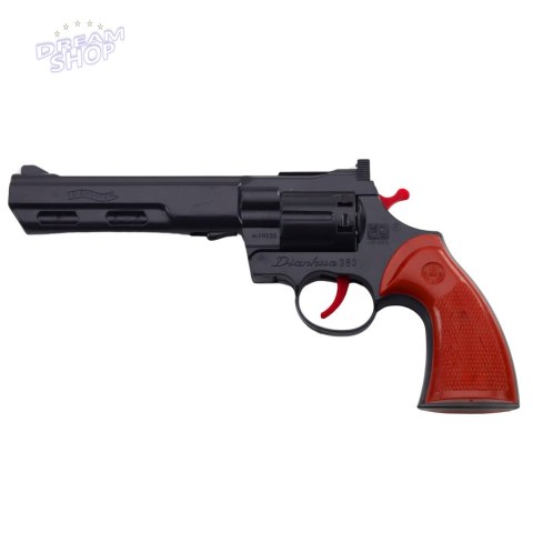 Rewolwer Na Kapiszony Pistolet Rekwizyt Dźwięk Strzału Czarny Rewolwer Na Kapiszony Pistolet Rekwizyt Dźwięk Strzału Czarny