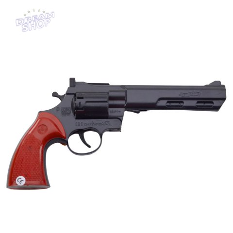 Rewolwer Na Kapiszony Pistolet Rekwizyt Dźwięk Strzału Czarny Rewolwer Na Kapiszony Pistolet Rekwizyt Dźwięk Strzału Czarny