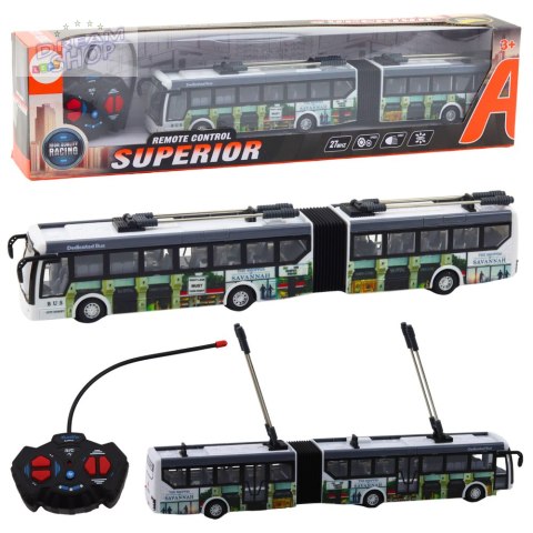 Trolejbus Miejski Zdalnie Sterowany RC Światła Transport Publiczny