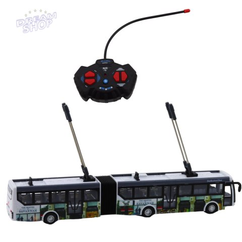 Trolejbus Miejski Zdalnie Sterowany RC Światła Transport Publiczny
