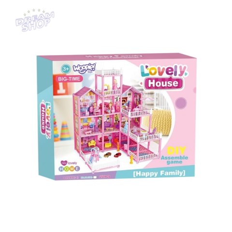 WOOPIE Mega Willa Domek dla Lalek LOVELY HOUSE 194 el.