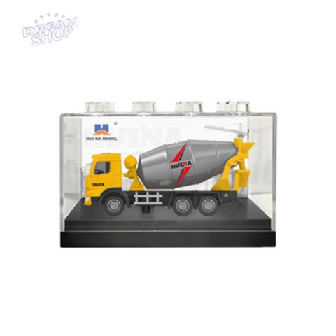 Betoniarka Metalowa Model Kolekcjonerski Huina Żółta 1:80 Betoniarka Metalowa Model Kolekcjonerski Huina Żółta 1:80