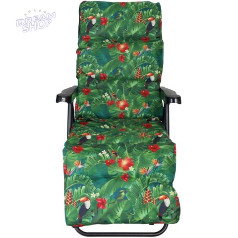 FOTEL OGRODOWY Z PODNÓŻKIEM 57x83x106CM FLOWER FOTEL OGRODOWY Z PODNÓŻKIEM 57x83x106CM FLOWER
