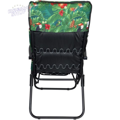 FOTEL OGRODOWY Z PODNÓŻKIEM 57x83x106CM FLOWER FOTEL OGRODOWY Z PODNÓŻKIEM 57x83x106CM FLOWER
