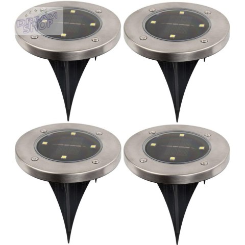 LAMPA SOLARNA 4 LED SMD DO WBICIA W PODŁOŻE KPL.4SZT LAMPA SOLARNA 4 LED SMD DO WBICIA W PODŁOŻE KPL.4SZT