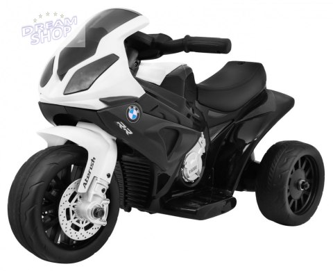 Motor BMW S1000 RR Mini na akumulator dla dzieci Czarny + 3 koła + Dźwięki + LED Motor BMW S1000 RR Mini na akumulator dla dzieci Czarny + 3 koła + Dźwięki + LED