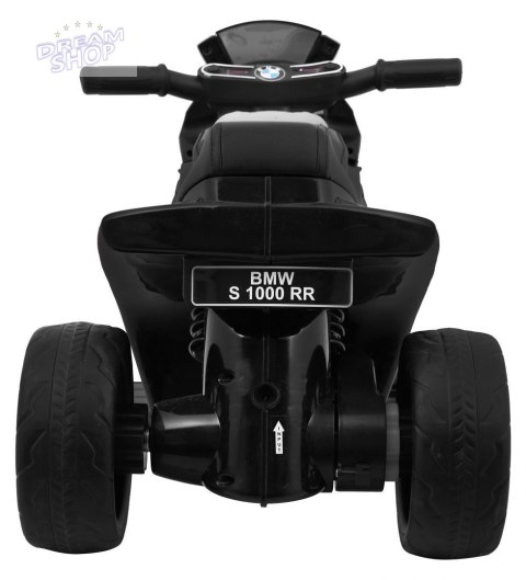Motor BMW S1000 RR Mini na akumulator dla dzieci Czarny + 3 koła + Dźwięki + LED Motor BMW S1000 RR Mini na akumulator dla dzieci Czarny + 3 koła + Dźwięki + LED