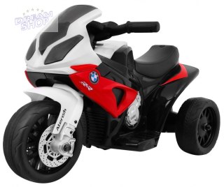 Motor BMW S1000 RR Mini na akumulator dla dzieci Czerwony + 3 koła + Dźwięki + LED
