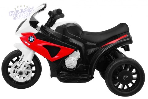 Motor BMW S1000 RR Mini na akumulator dla dzieci Czerwony + 3 koła + Dźwięki + LED Motor BMW S1000 RR Mini na akumulator dla dzieci Czerwony + 3 koła + Dźwięki + LED
