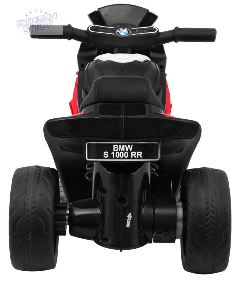 Motor BMW S1000 RR Mini na akumulator dla dzieci Czerwony + 3 koła + Dźwięki + LED Motor BMW S1000 RR Mini na akumulator dla dzieci Czerwony + 3 koła + Dźwięki + LED