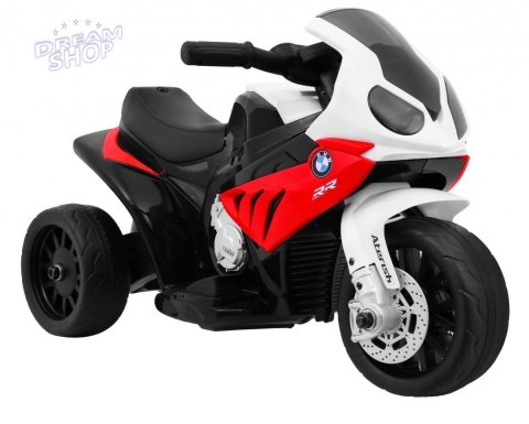 Motor BMW S1000 RR Mini na akumulator dla dzieci Czerwony + 3 koła + Dźwięki + LED Motor BMW S1000 RR Mini na akumulator dla dzieci Czerwony + 3 koła + Dźwięki + LED