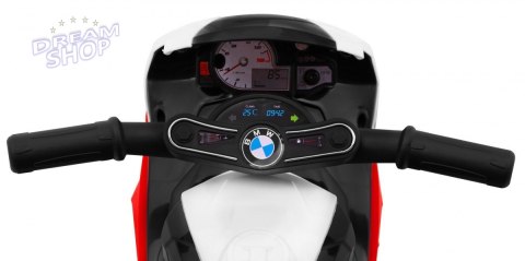 Motor BMW S1000 RR Mini na akumulator dla dzieci Czerwony + 3 koła + Dźwięki + LED Motor BMW S1000 RR Mini na akumulator dla dzieci Czerwony + 3 koła + Dźwięki + LED