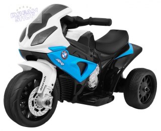 Motor BMW S1000 RR Mini na akumulator dla dzieci Niebieski + 3 koła + Dźwięki + LED