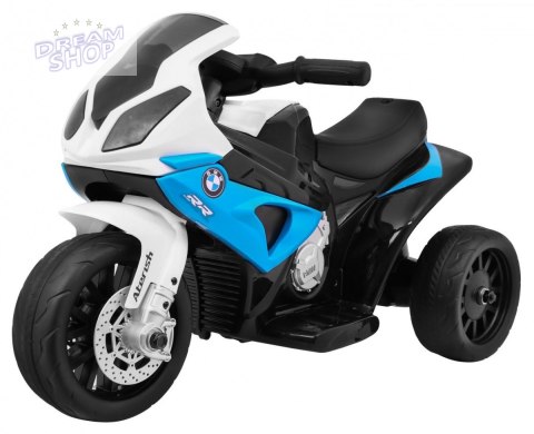 Motor BMW S1000 RR Mini na akumulator dla dzieci Niebieski + 3 koła + Dźwięki + LED Motor BMW S1000 RR Mini na akumulator dla dzieci Niebieski + 3 koła + Dźwięki + LED