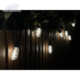 PARTY LIGHT GIRLANDA ZEWNĘTRZNA 12 ŻARÓWEK 12LED SPIRALNYCH 6,3M 230V