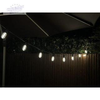 PARTY LIGHT GIRLANDA ZEWNĘTRZNA 12 ŻARÓWEK 12LED SPIRALNYCH 6,3M 230V