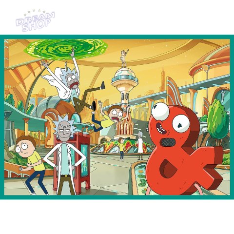 Puzzle - 4x250 - Zakręcony świat Ricka i Morty'ego - Warner Rick and Morty Trefl 13338