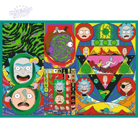 Puzzle - 4x250 - Zakręcony świat Ricka i Morty'ego - Warner Rick and Morty Trefl 13338