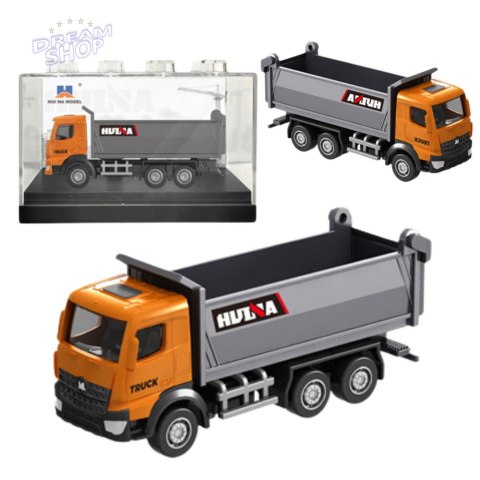 Wywrotka Metalowa Model Kolekcjonerski Huina Pomarańczowa 1:80