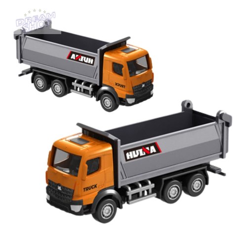 Wywrotka Metalowa Model Kolekcjonerski Huina Pomarańczowa 1:80