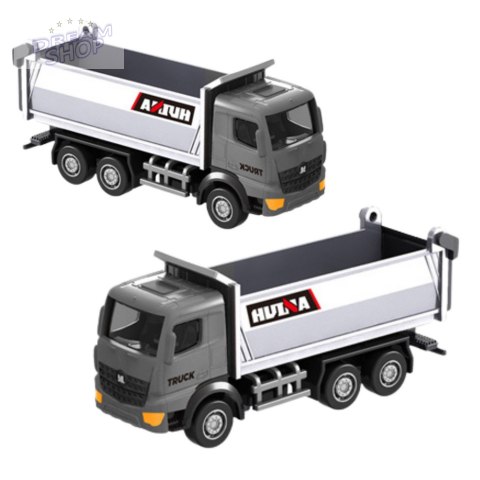 Wywrotka Metalowa Model Kolekcjonerski Huina Srebrna 1:80