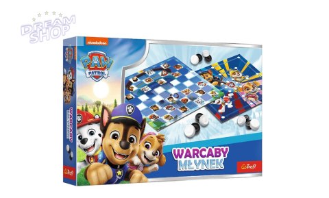 Gra Warcaby I Młynek Psi Patrol Trefl 02798 Gra Warcaby I Młynek Psi Patrol Trefl 02798