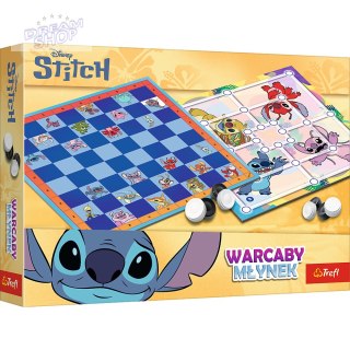 Gra Warcaby i Młynek Lilo and Stitch Trefl 02799