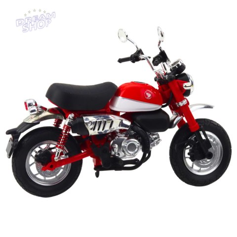 Motocykl Retro Klasyczny Metalowy Światła Czerwony 1:12 Motocykl Retro Klasyczny Metalowy Światła Czerwony 1:12