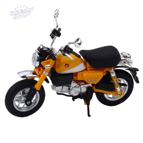 Motocykl Retro Klasyczny Metalowy Światła Żółty 1:12 Motocykl Retro Klasyczny Metalowy Światła Żółty 1:12