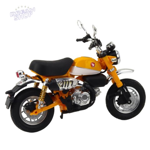 Motocykl Retro Klasyczny Metalowy Światła Żółty 1:12 Motocykl Retro Klasyczny Metalowy Światła Żółty 1:12