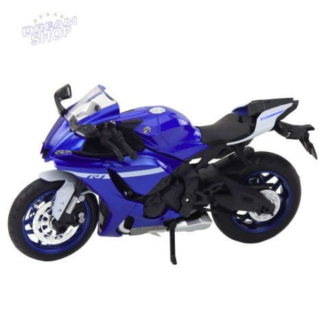 Motocykl Sportowy Metalowy Światła Dźwięki Granatowy R1 1:12 Motocykl Sportowy Metalowy Światła Dźwięki Granatowy R1 1:12