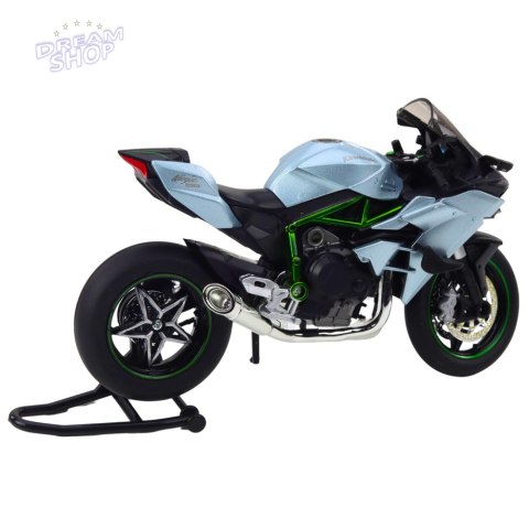 Motocykl Sportowy Metalowy Światła Dźwięki Srebrny 1:12 Motocykl Sportowy Metalowy Światła Dźwięki Srebrny 1:12