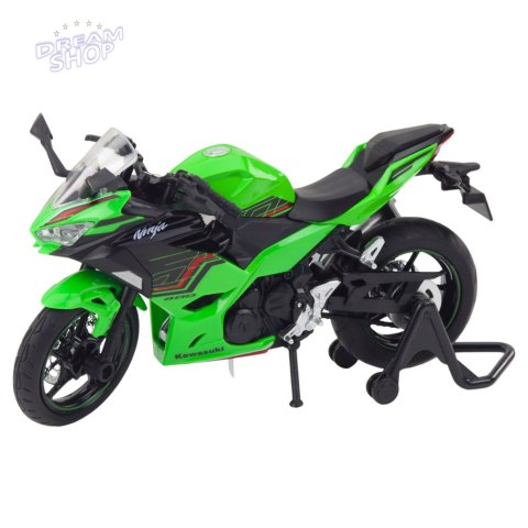 Motocykl Sportowy Metalowy Światła Dźwięki Zielony 1:12 Motocykl Sportowy Metalowy Światła Dźwięki Zielony 1:12
