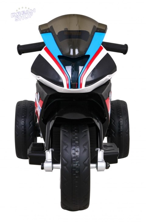 Motor BMW HP4 na akumulator dla dzieci Czerwony + 3 Koła + LED + MP3 USB + Ekoskóra Motor BMW HP4 na akumulator dla dzieci Czerwony + 3 Koła + LED + MP3 USB + Ekoskóra
