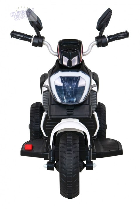 Motorek Fast Tourist na akumulator dla dzieci Biały + Audio + Światła + Ekoskóra Motorek Fast Tourist na akumulator dla dzieci Biały + Audio + Światła + Ekoskóra