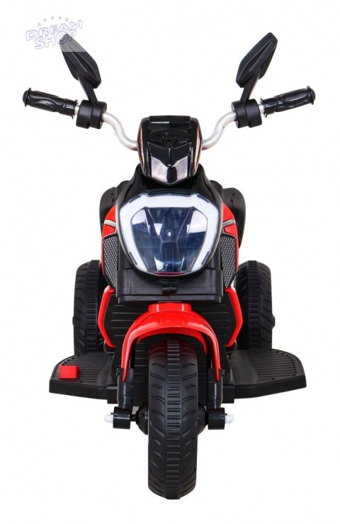 Motorek Fast Tourist na akumulator dla dzieci Czerwony + Audio + Światła + Ekoskóra Motorek Fast Tourist na akumulator dla dzieci Czerwony + Audio + Światła + Ekoskóra