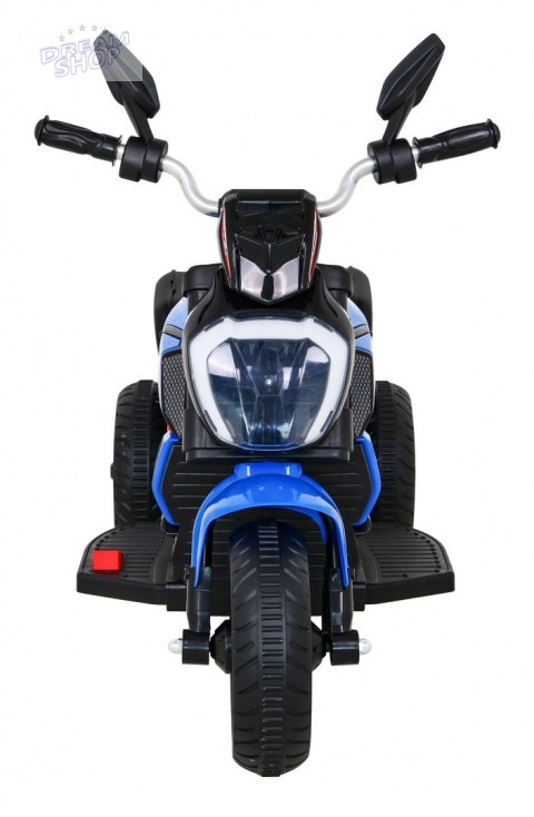 Motorek Fast Tourist na akumulator dla dzieci Niebieski + Audio + Światła + Ekoskóra Motorek Fast Tourist na akumulator dla dzieci Niebieski + Audio + Światła + Ekoskóra