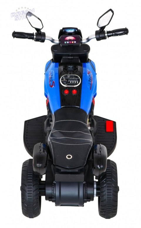 Motorek Fast Tourist na akumulator dla dzieci Niebieski + Audio + Światła + Ekoskóra Motorek Fast Tourist na akumulator dla dzieci Niebieski + Audio + Światła + Ekoskóra