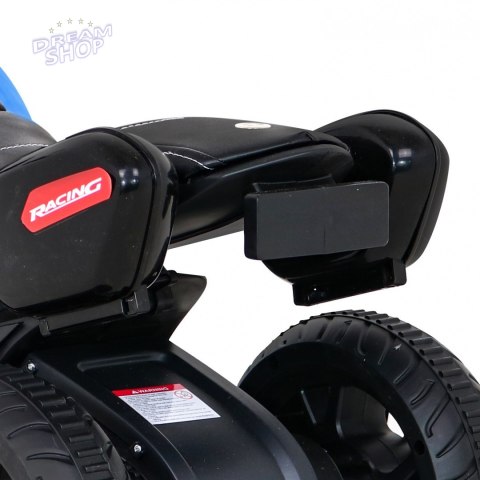 Motorek Fast Tourist na akumulator dla dzieci Niebieski + Audio + Światła + Ekoskóra Motorek Fast Tourist na akumulator dla dzieci Niebieski + Audio + Światła + Ekoskóra