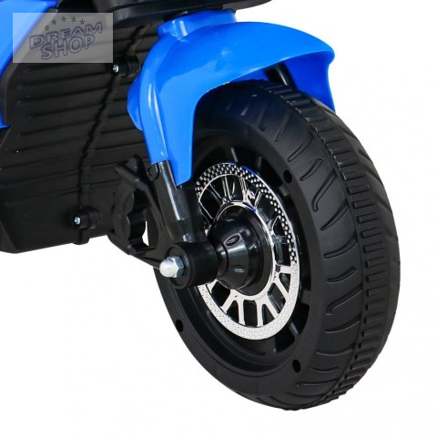 Motorek Fast Tourist na akumulator dla dzieci Niebieski + Audio + Światła + Ekoskóra Motorek Fast Tourist na akumulator dla dzieci Niebieski + Audio + Światła + Ekoskóra