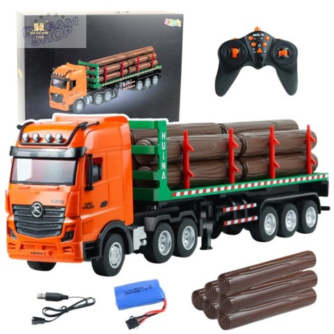 Ciężarówka Transporter Drewna Zdalnie Sterowany RC Huina 1:18