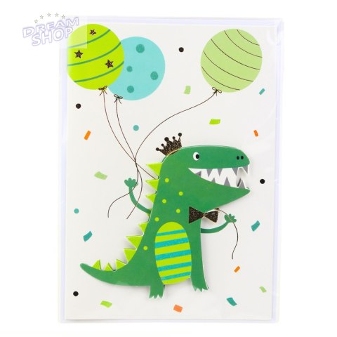 Kartka Okolicznościowa 3D Jednorożec Słoń Żaba Dinozaur + Koperta Kartka Okolicznościowa 3D Jednorożec Słoń Żaba Dinozaur + Koperta
