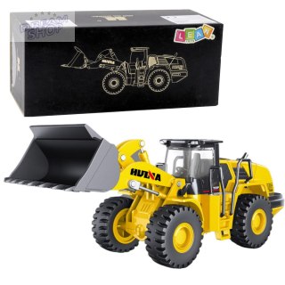 Koparko Ładowarka Metalowa Konstrukcja Huina Żółta 1:50