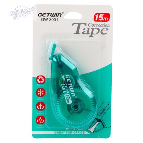 Korektor W Taśmie Myszka Szkolny Biurowy 15m x 5mm Zielony