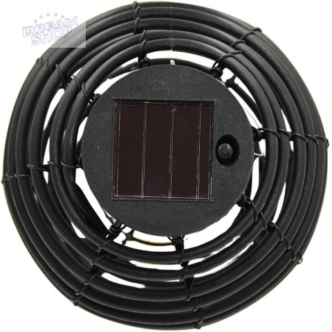 LAMPA SOLARNA KULA RATTAN CZARNA PROGARDEN