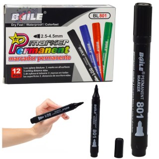 Marker Permanentny Wodoodporny Czarny 2,5-4,5 mm