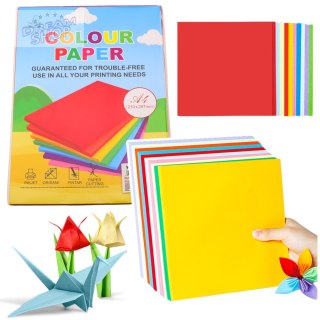 Papier Kolorowy Ozdobny A4 Do Druku Rękodzieła Kartki 100Szt