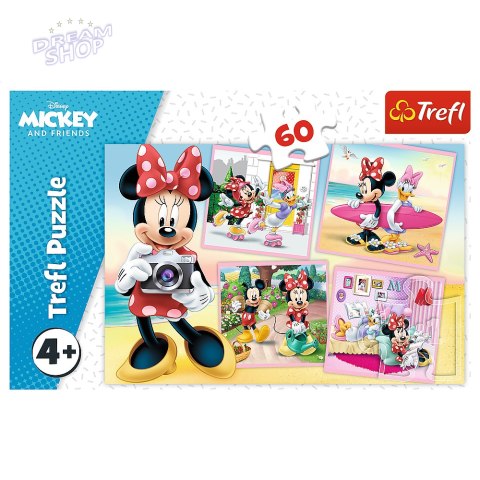 Puzzle - 60 - Urocza Minnie - Disney Minnie Trefl 17360 Puzzle - 60 - Urocza Minnie - Disney Minnie Trefl 17360