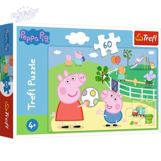 Puzzle - 60 - Zabawy w gronie przyjaciół - Peppa Pig 17356