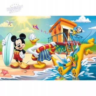 Puzzle Myszka Miki 60 el. Ciekawy dzień Mikiego i przyjaciół Trefl 17359